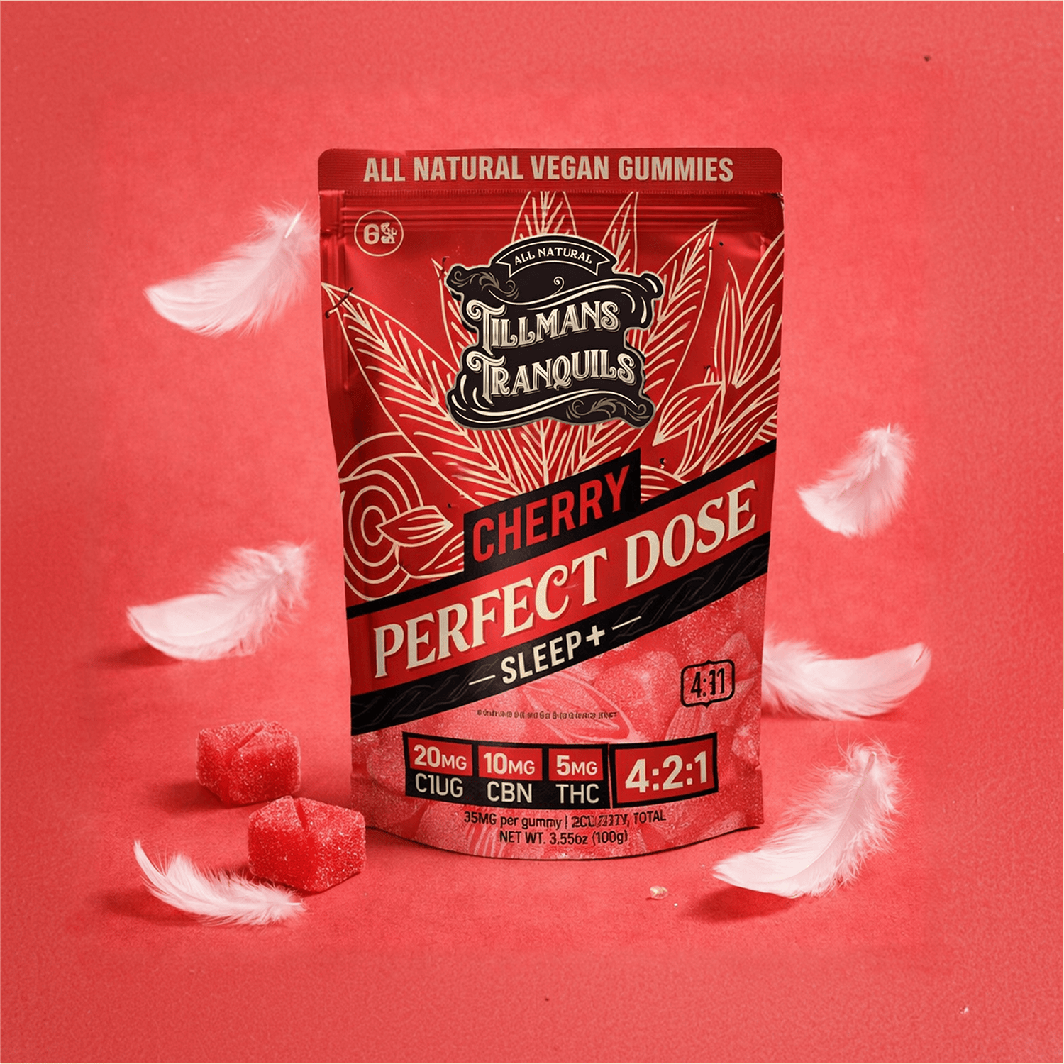 Two packs of Tillmans Tranquils Perfect Dose Sleep+, Cherry